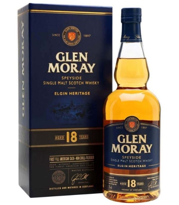 Glen Moray Single Malt Whisky 18Yrs 70cl