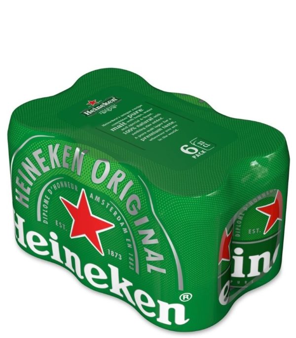 Heineken Lager 33cl Can Pack X 6