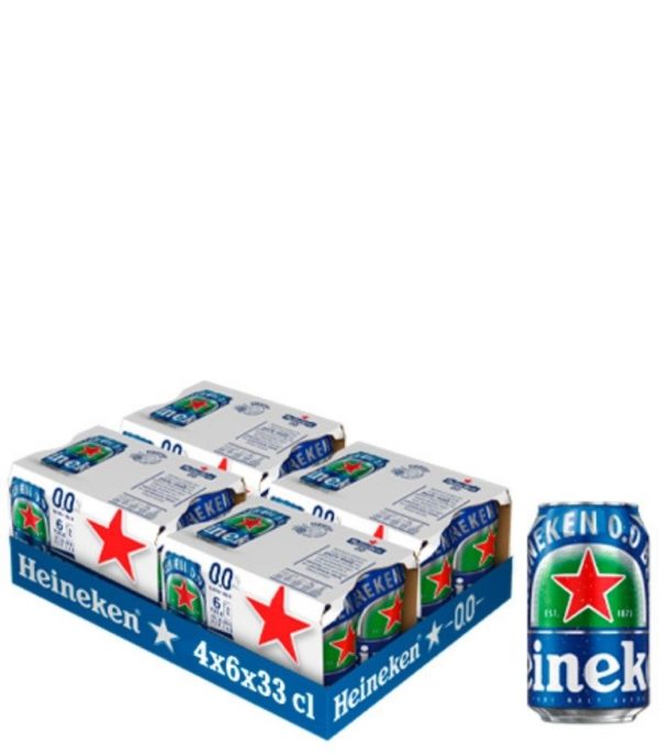 Heineken Lager 0.0 33cl Can Case X 24