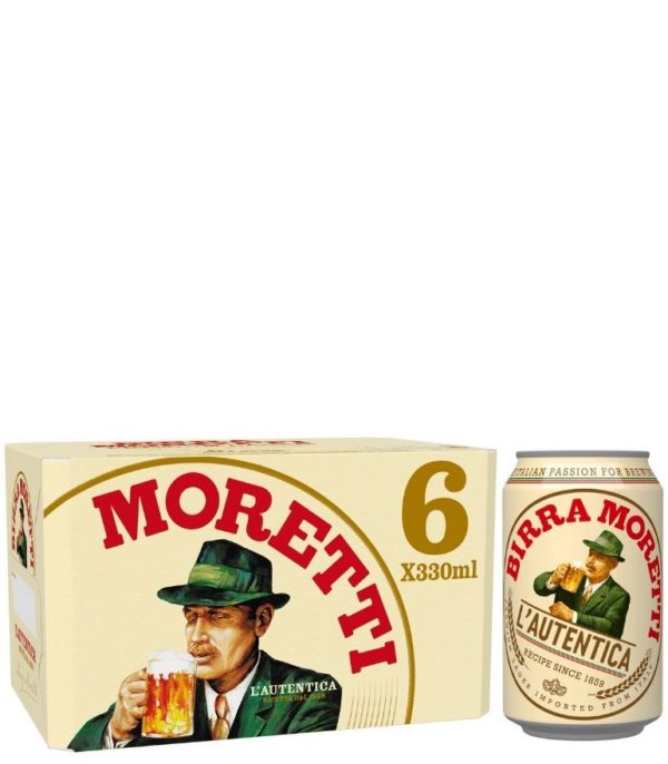 Birra Moretti 33cl Can Pack X 6