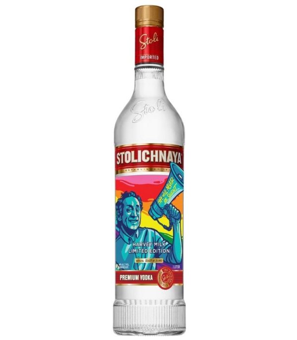 Stolichnaya Red Vodka Harvey Milk Ltd. Edit. 70cl