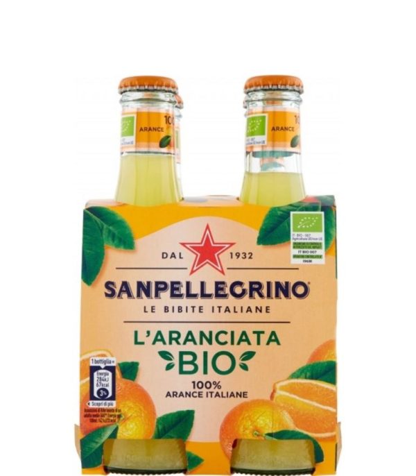 San Pellegrino L'Aranciata Bio 20cl Bottle Case x24