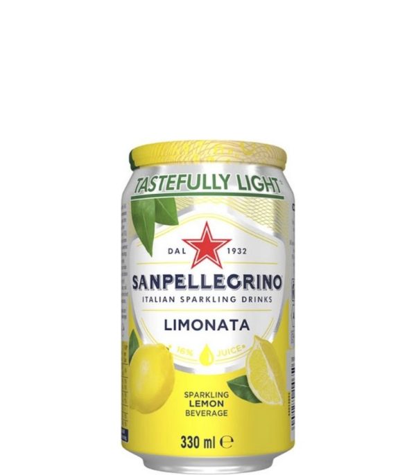 San Pellegrino Limonata 33cl Can Case x24