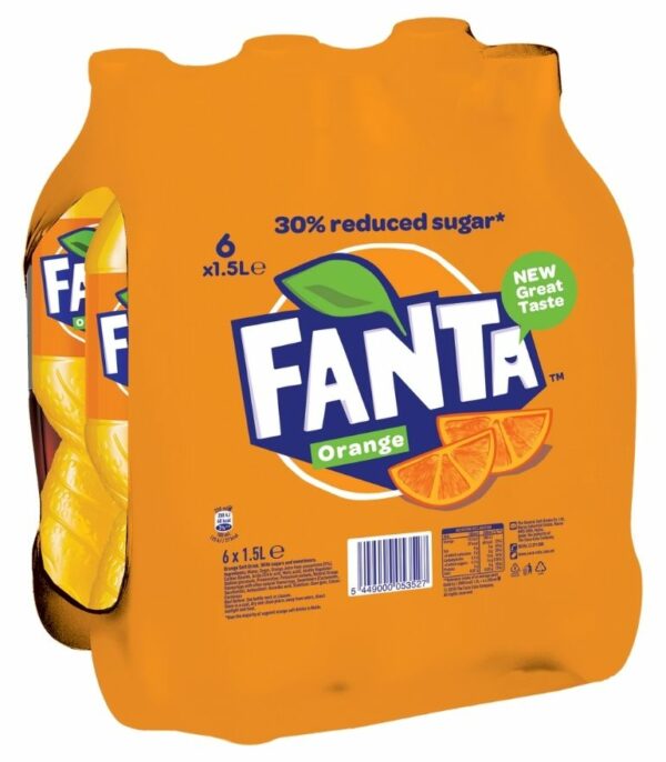 Fanta Orange 1.5 Litre PET x 6