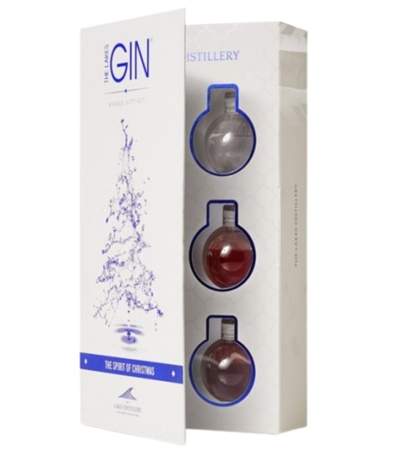 The Lakes Gin Bauble Gift Set 6x5cl