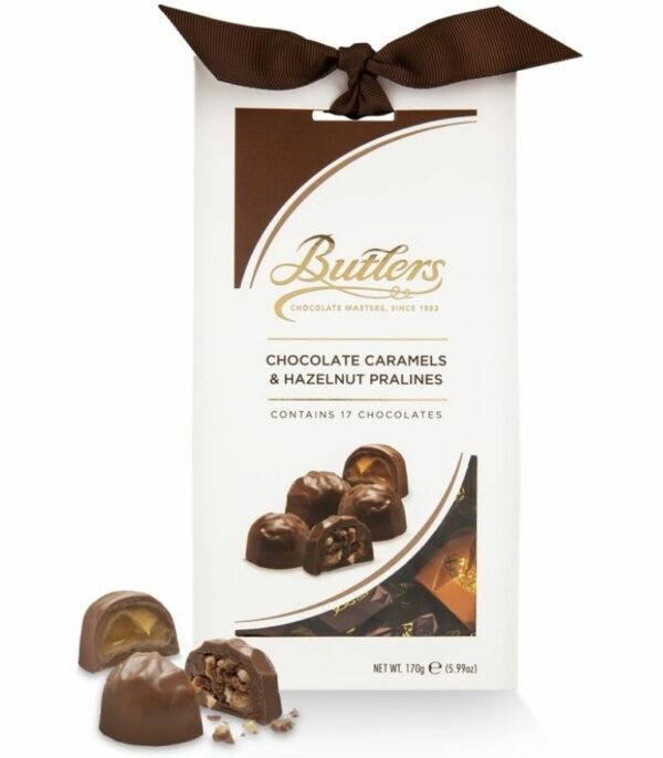 Butlers Caramel and Hazelnut Pralines 170g