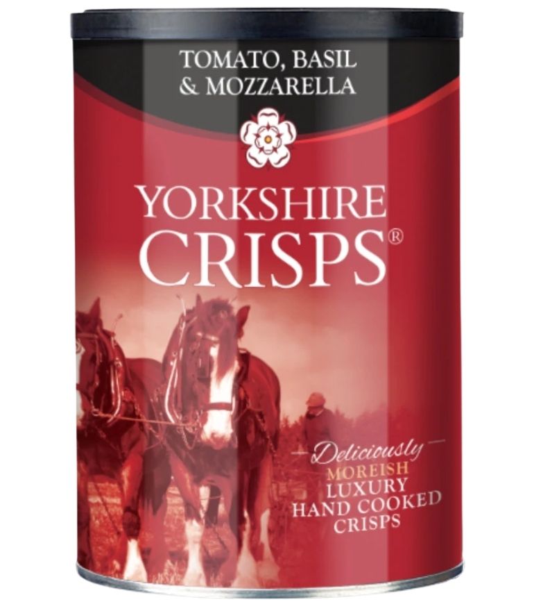 Yorkshire Tomato, Basil & Mozzarella Crisps 100g