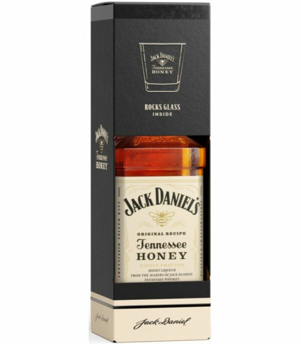 Jack Daniel's Tennessee Honey 70cl with 1 Rocks Glass