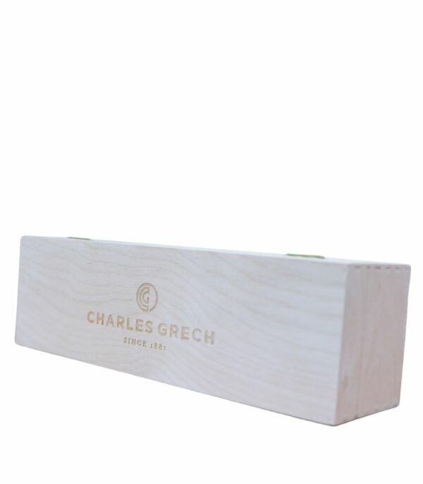 Empty Wooden Box with CG Logo for 1 x 75cl Wine Bottle