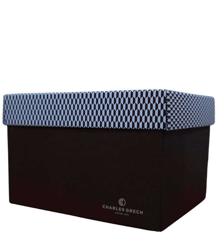 Empty Medium Brown Carton Box with CG Logo for Hampers