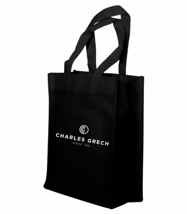 Empty Charles Grech Black Fabric Bag