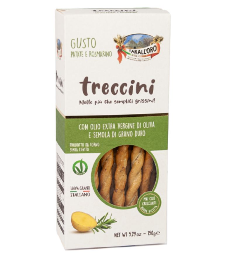 Tarall Oro Treccini Gusto Patate e Rosmarino 150g