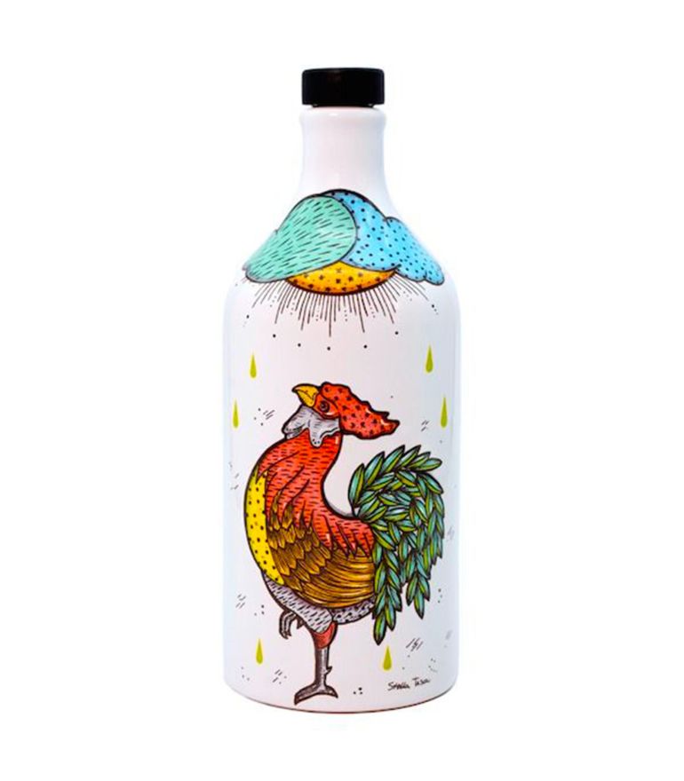 Muraglia Extra Virgin Olive Oil Capsule Collection The Rooster Ceramic Jar 500ml
