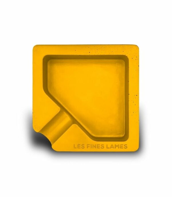Les Fines Lames MONAD Concrete Ashtray Yellow Single