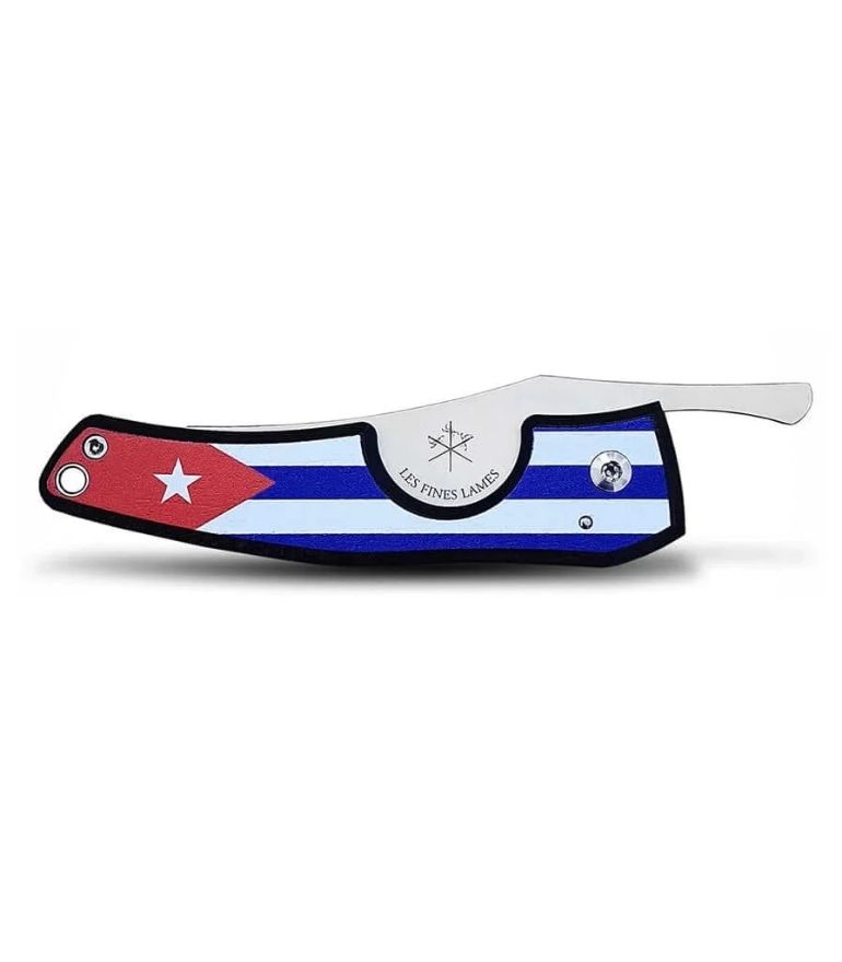 Les Fines Lames Flag Cuba Dark Wood Knife