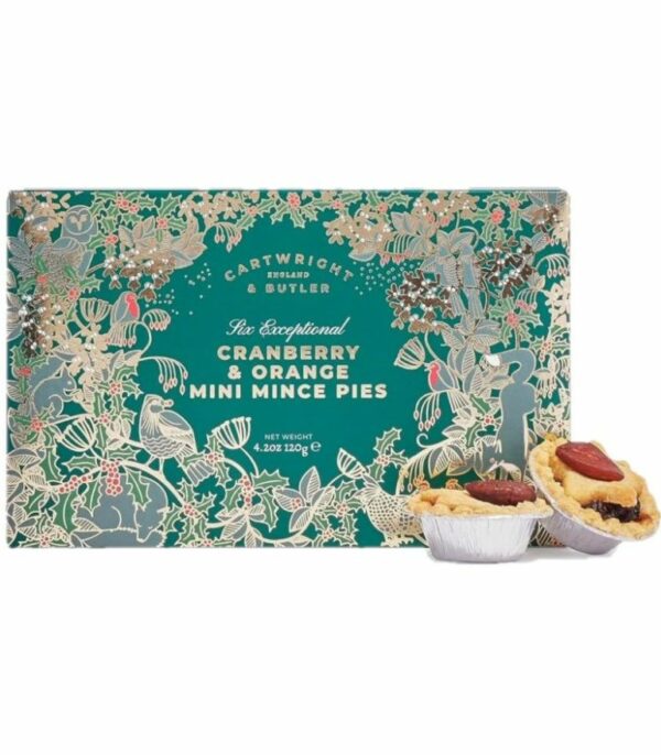 Cartwright and Butler Cranberry and Orange Mini Mince Pies 120g