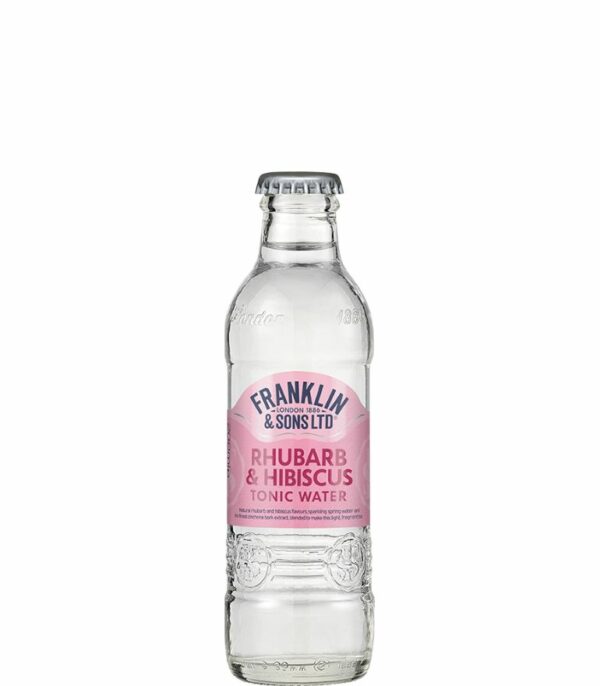 Franklin & Sons Rhubarb & Hibis Tonic Bottle 20cl X 24