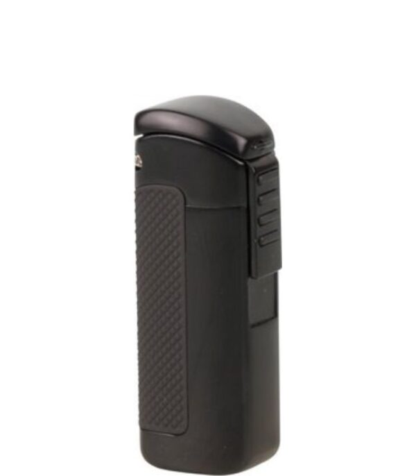 Jet Cigar Lighter 3 Flame and Cigar Punch Black