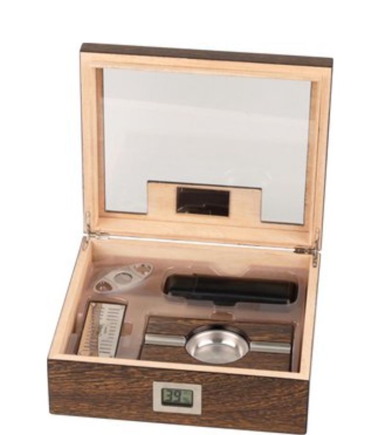 Humidor Set Ironwood 50 cigars