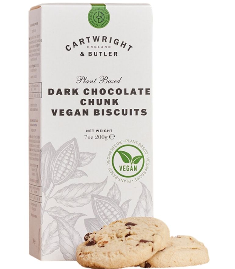 Cartwright and Butler Vegan Dark Chocolate Chunks Biscuits 200g