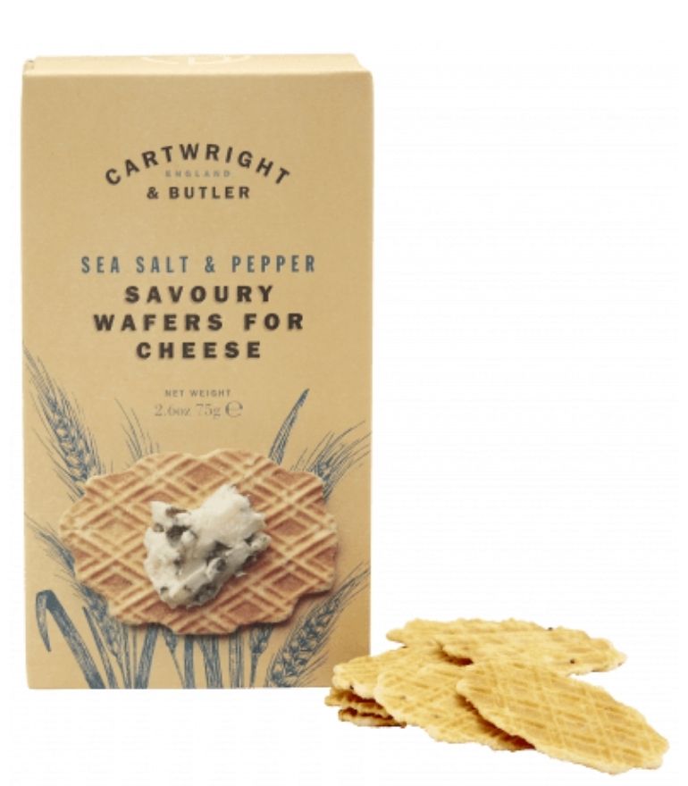 Cartwright and Butler Sea Salt and Pepper Savoury Wafers for Cheese 75g