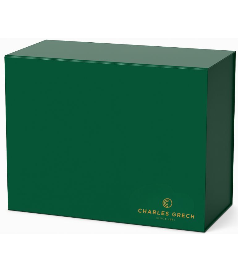 Large Charles Grech Green Gift Box with Magnetic Close