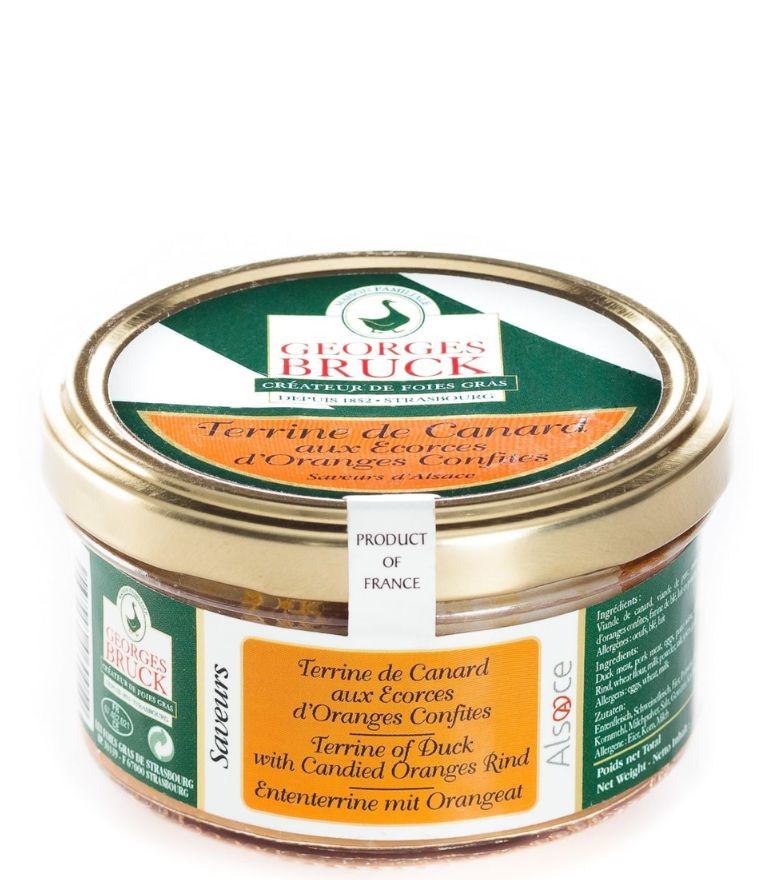 Georges Bruck Duck Terrine with Candied Oranges 140g