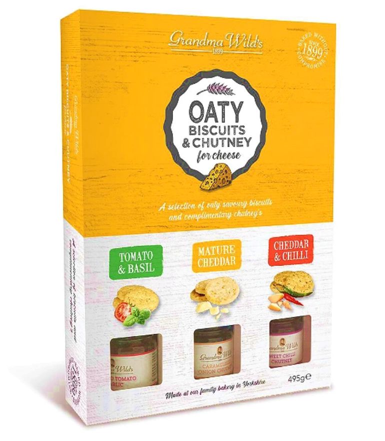 Grandma Wild's Biscuits and Chutney Pack 495g