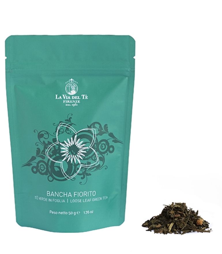 La Via Del Te Bancha Fiorito Loose leaf green tea 50g