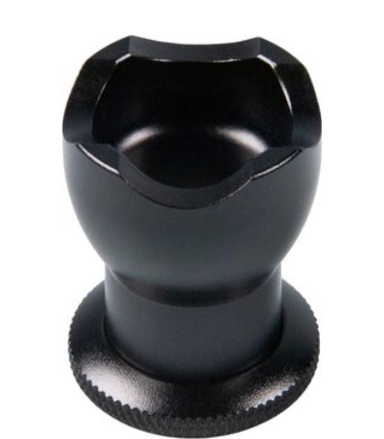 Passatore Cigar Rest Anodized Metal Black with cutter